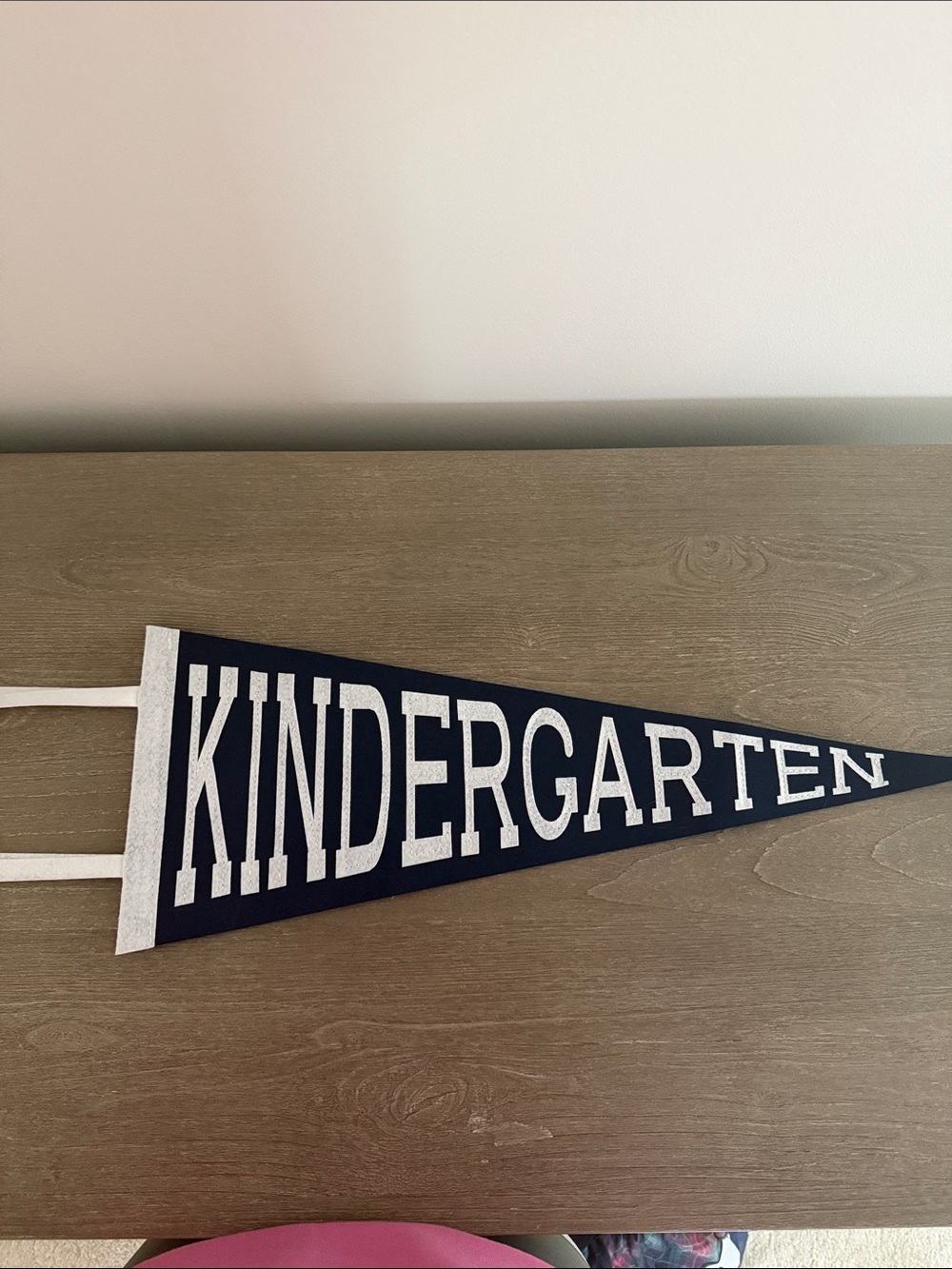 The Beaufort Bonnet Company Navy and White Felt Pennant